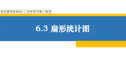 6.3 扇形统计图 浙教版数学七年级下册课件(温州市绣山中学陈敏)