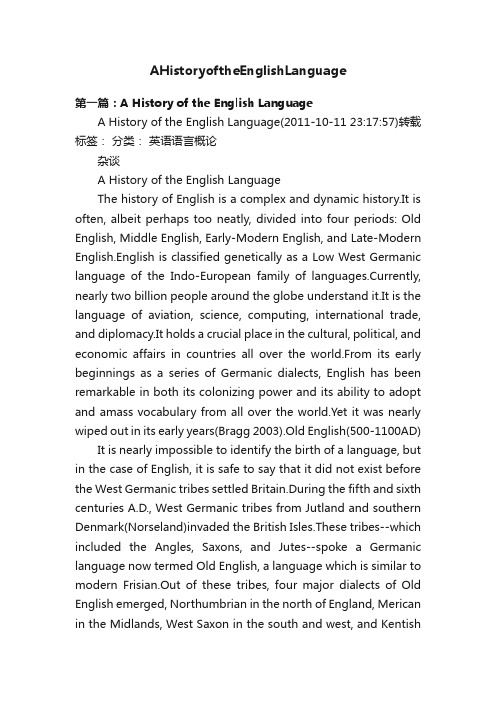 AHistoryoftheEnglishLanguage