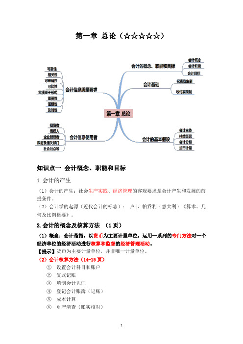 专升本基础会计资料总结