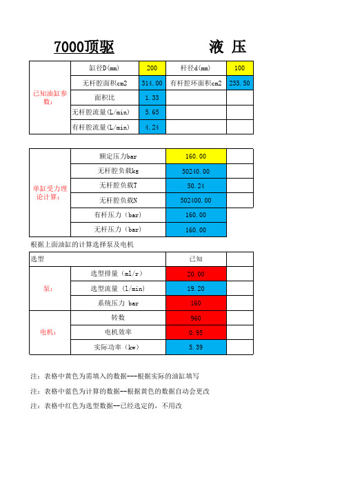 液压计算书