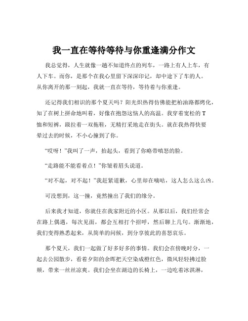 我一直在等待等待与你重逢满分作文