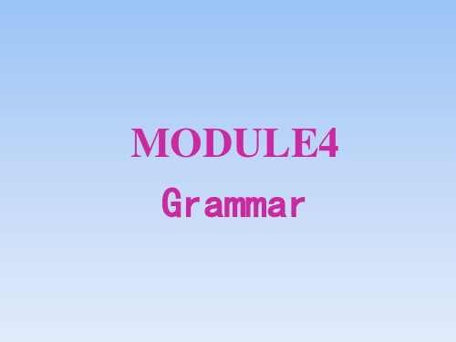 外研版高中英语必修2Module4_Grammar精讲精练课件