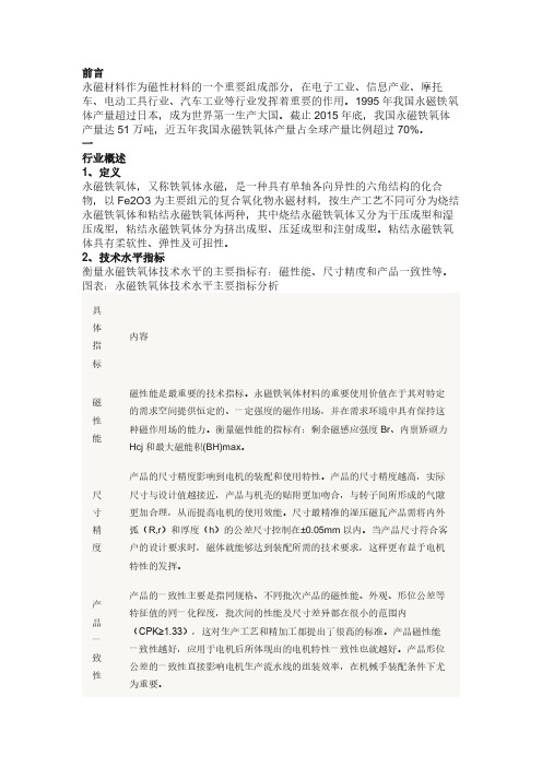 中国永磁铁氧体市场深度研究报告