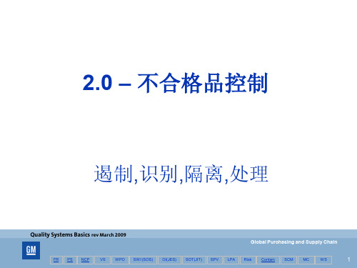02_QSB 2009 (Chinese Version) 不合格品控制