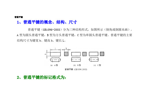 平键规格