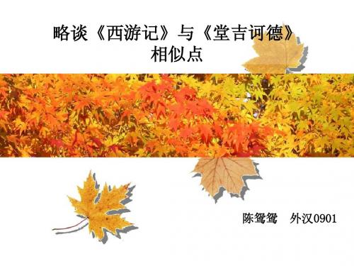 《堂》与《西》相似点