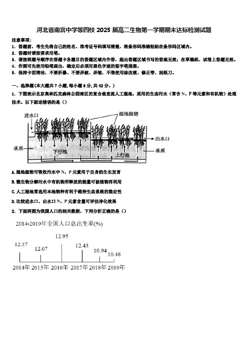 河北省南宫中学等四校2025届高二生物第一学期期末达标检测试题含解析