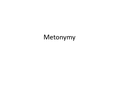 Metonymy