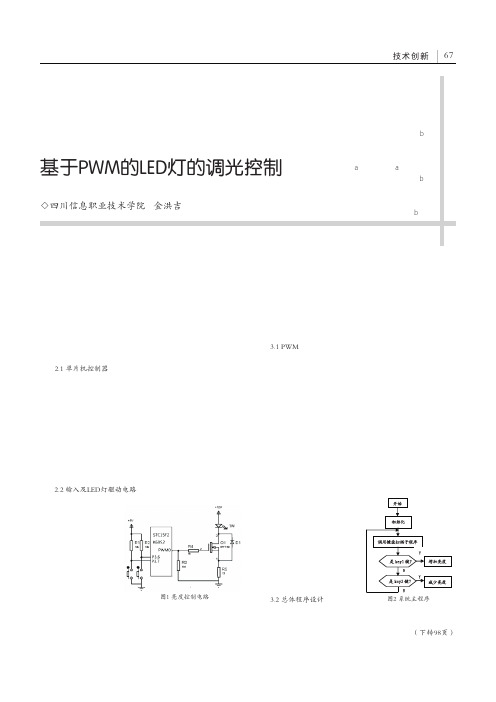 基于PWM的LED灯的调光控制