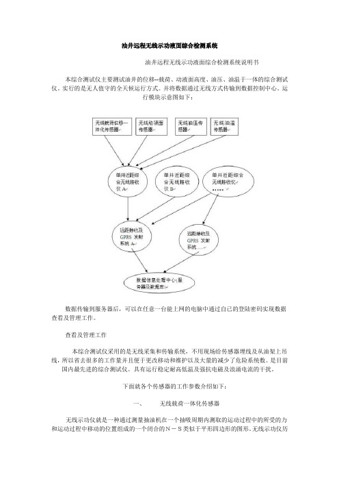 油井远程无线示功液面综合检测系统