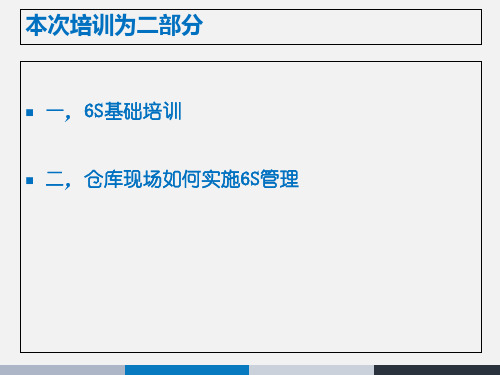 仓储6S管理培训PPT课件