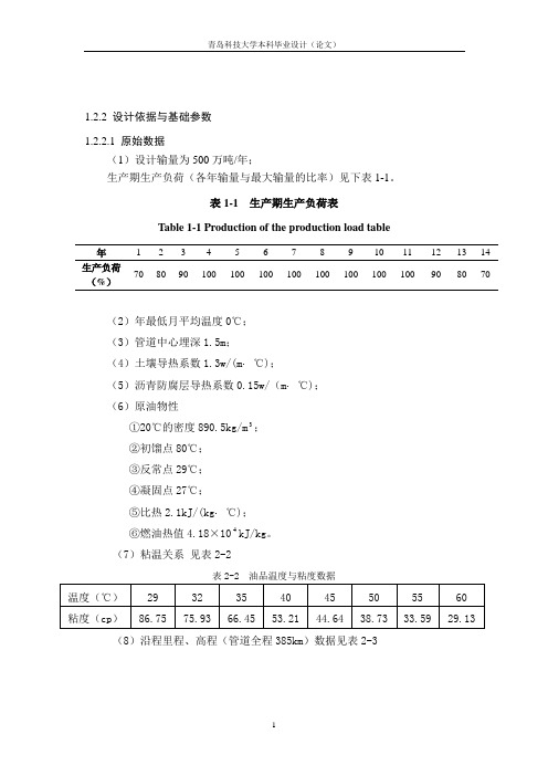 原油管线及首站(初步设计说明书)用太阳能电加热技术 本科毕设论文