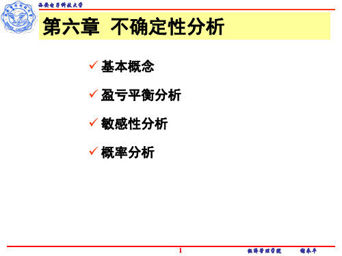 [经济学]工程经济学第六章