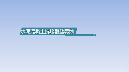 混凝土的硫酸盐腐蚀PPT幻灯片课件