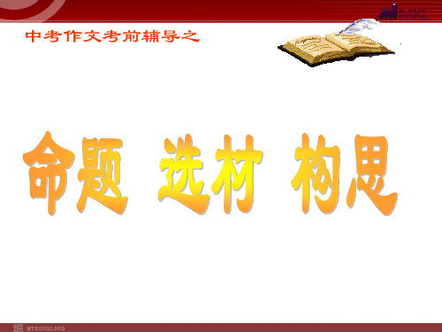 2013届中考语文考点之作文专题辅导课件11