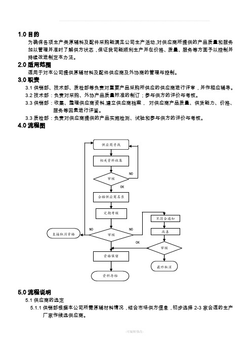 供应商管理规范