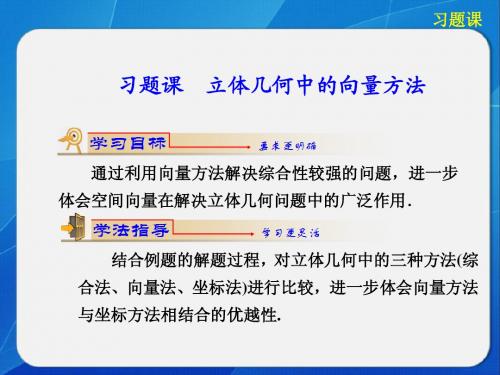 3.2立体几何中的向量方法 习题课 课件