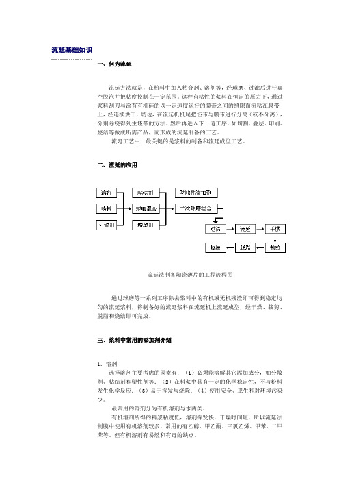 流延基础知识