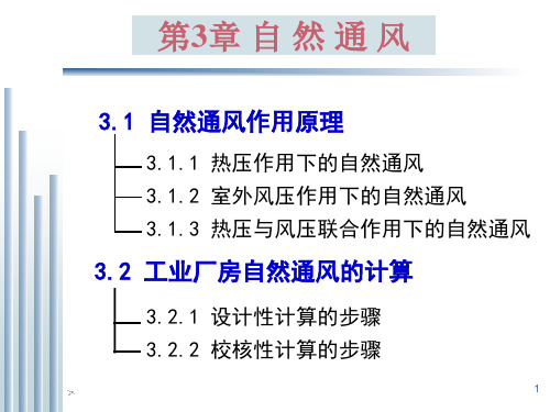 通风工程之自然通风