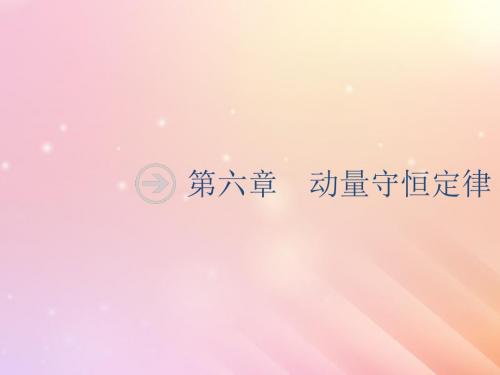 山东省2020版高考物理一轮复习第六章动量守恒定律第1节动量和动量定理课件新人教版