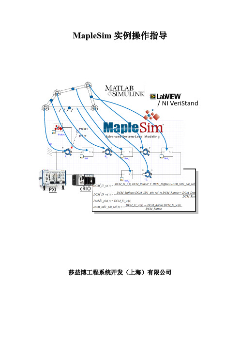 MapleSim操作指导