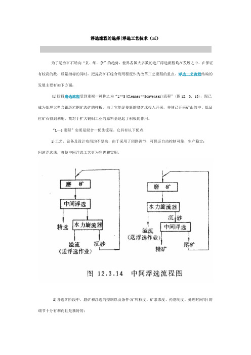 浮选流程的选择浮选工艺技术