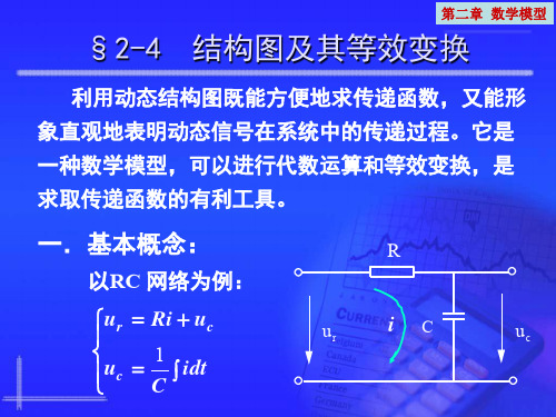 自动控制原理2.4 结构图及其等效变换1.4 结构图及其等效变换