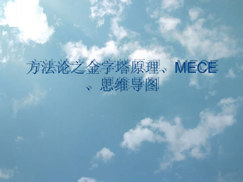 金字塔原理、MECE、思维导图