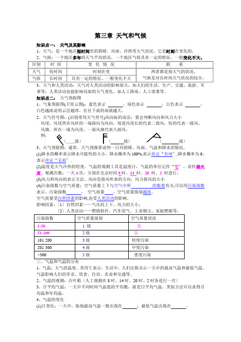 七年级地理第三章知识点总结