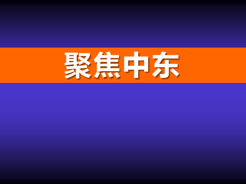 商务星球版地理七年级下册活动课《聚焦中东》ppt课件