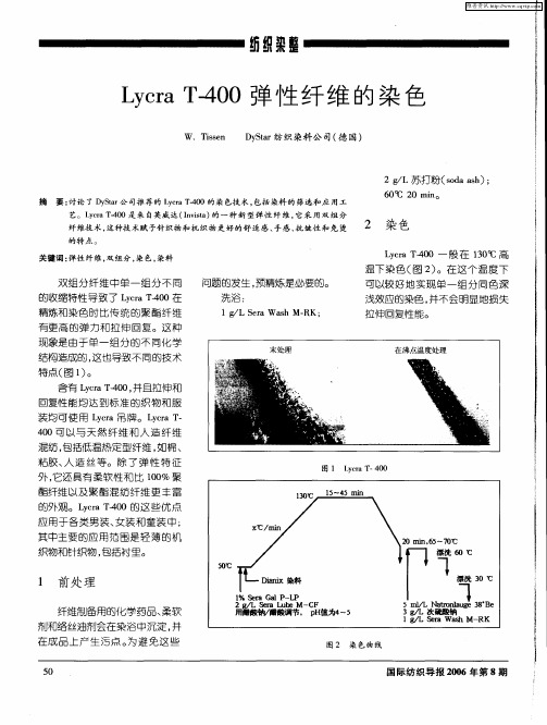 Lycra T-400弹性纤维的染色