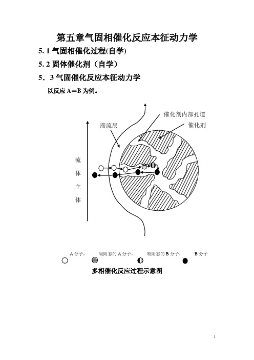 第五章气固相催化反应本征动力学