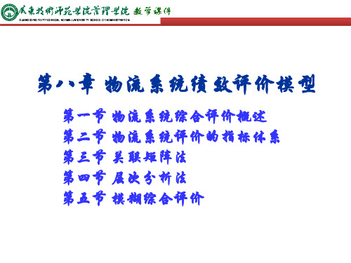 物流系统绩效评价模型(PPT 55页)