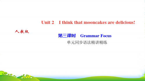 人教九年级全册英语(河北)课件：Unit2第三课时 Grammar Focus(共10张PPT)