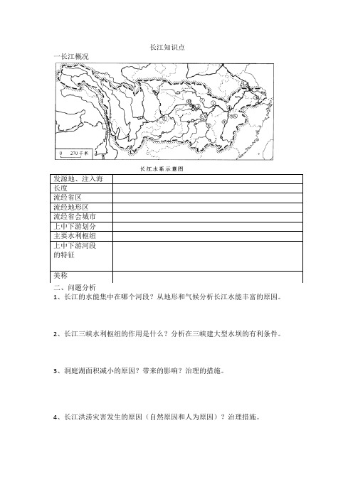 长江黄河知识点