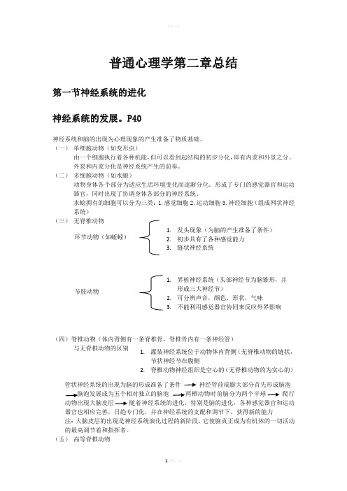 普通心理学第二章总结