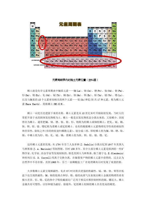 17种稀土元素名称的由来及用途