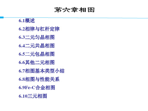 物理化学第二讲--罗盈盈学姐--相图