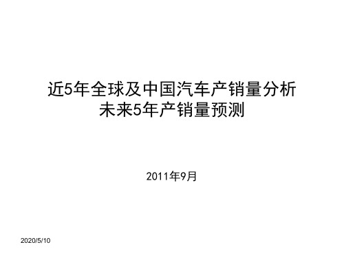 近5年全球及中国汽车产销量分析未来5年产销量预测