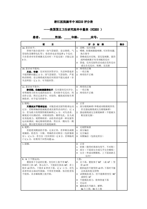 NIHSS_评分量表_使用版