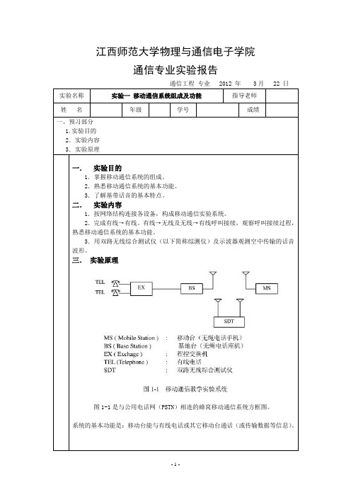 实验一 无线数字信令