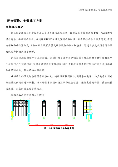 (完整word)顶推、安装施工方案