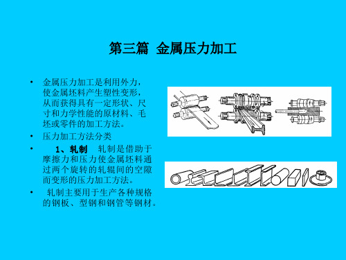 第三篇金属压力加工