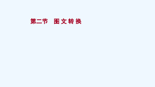 2022高考语文一轮复习专题十二第二节图文转换课件新人教版202103261203