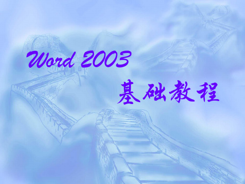 办公软件word教程(白领精英的必备教程)