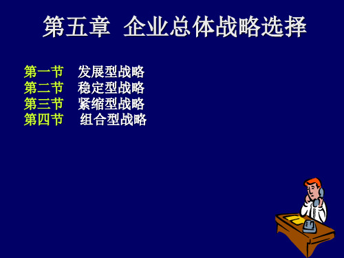 企业总体战略选择培训课件(PPT 45页)