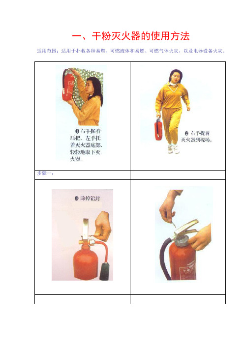 灭火器的使用方法(图片)