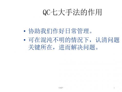 QC七大手法培训资料