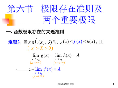 函数极限存在的夹逼准则(全)