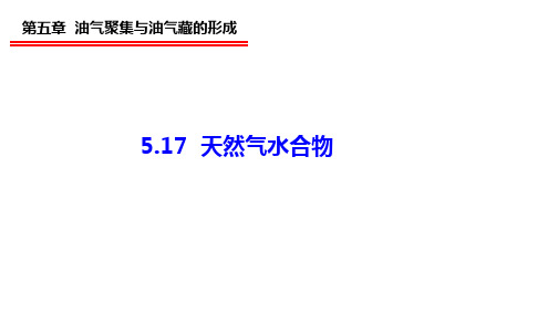 5.17 天然气水合物